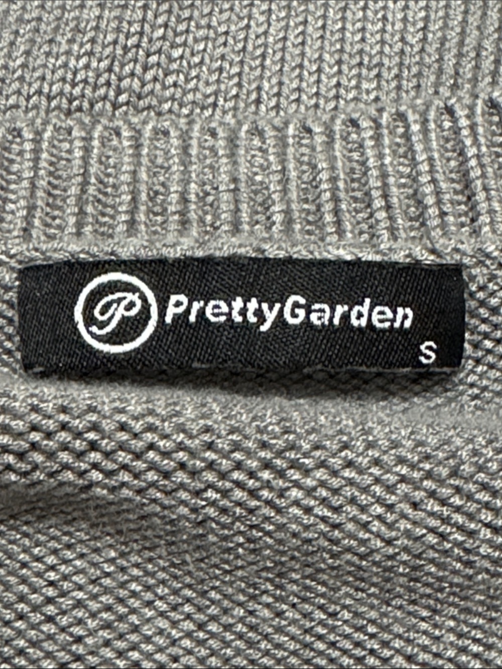 PRETTYGARDEN Button-Front Knit Sweater Vest S 19” p2p Gray - Picture 3 of 9